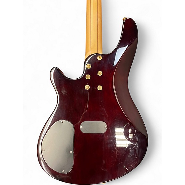 Used Schecter Guitar Research C4 4 String Trans Red Electric Bass Guitar