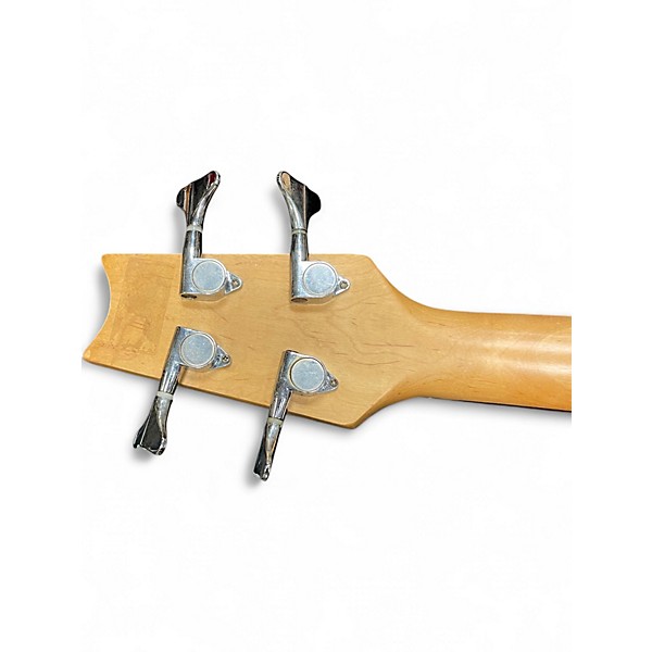 Used Harmonia DOUBLE CUTAWAY METALLIC BLUE Electric Bass Guitar