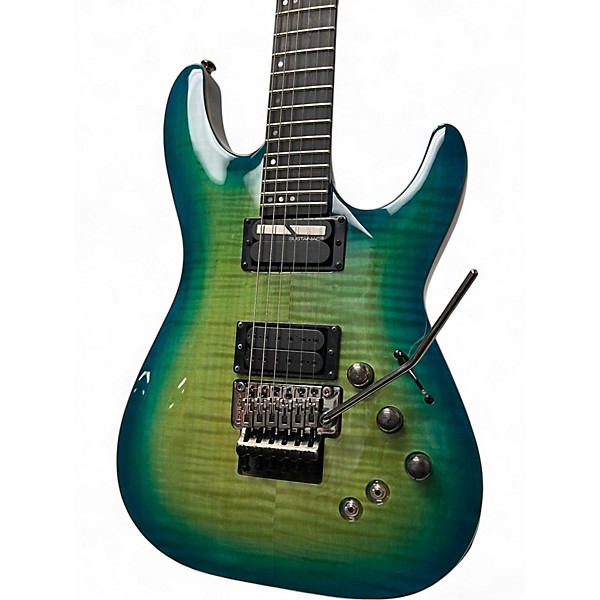 Used Schecter Guitar Research Blackjack C1 SLS FR Aquaburst Solid Body Electric Guitar