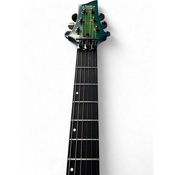 Used Schecter Guitar Research Blackjack C1 SLS FR Aquaburst Solid Body Electric Guitar