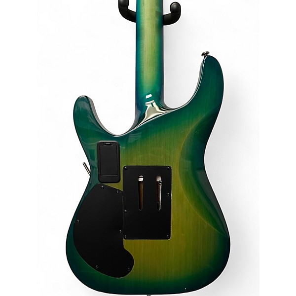 Used Schecter Guitar Research Blackjack C1 SLS FR Aquaburst Solid Body Electric Guitar