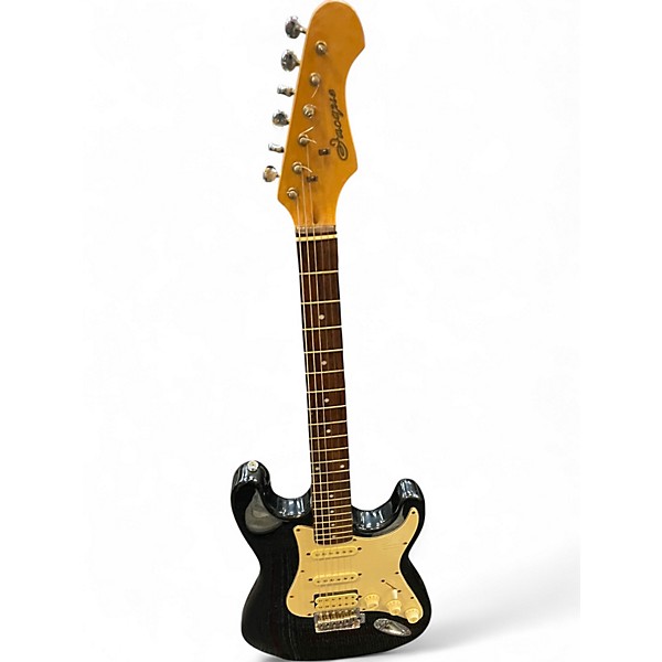 Used Laguna LE122 Black Solid Body Electric Guitar