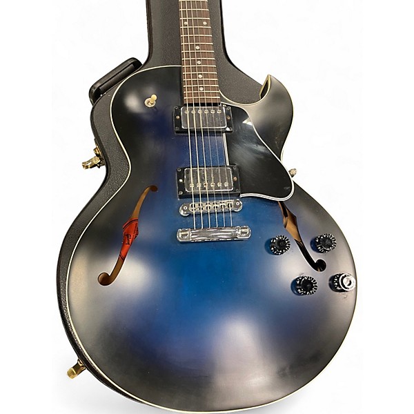 Used Gibson ES135 Trans Blue Burst Hollow Body Electric Guitar