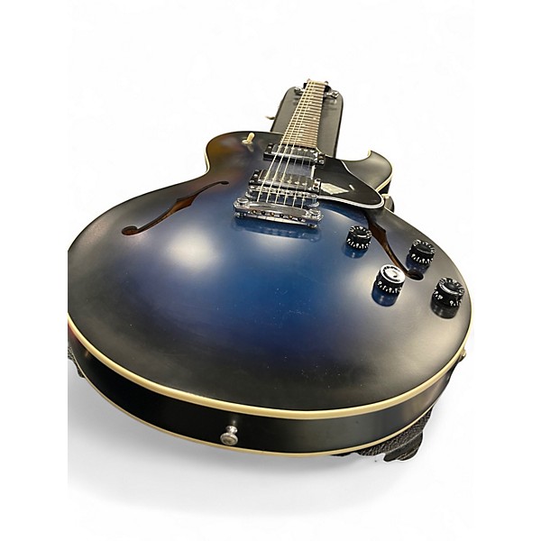 Used Gibson ES135 Trans Blue Burst Hollow Body Electric Guitar