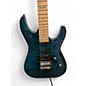 Used ESP LTD MH103QM Trans Blue Solid Body Electric Guitar