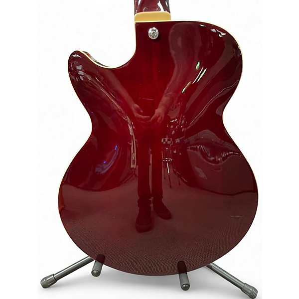 Used D'Angelico Premier Series SS Cherry Hollow Body Electric Guitar