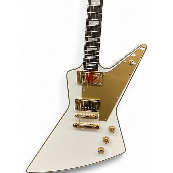 Used Epiphone LZZY HALE EXPLORER Alpine White Solid Body Electric Guitar