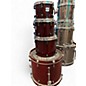 Used Yamaha 4 Piece Stage custom advantage nouveau Burgundy Mist Drum Kit thumbnail