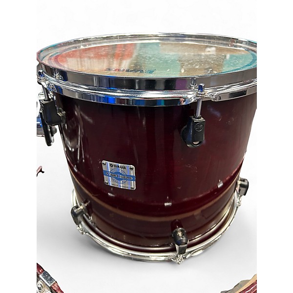 Used Yamaha 4 Piece Stage custom advantage nouveau Burgundy Mist Drum Kit