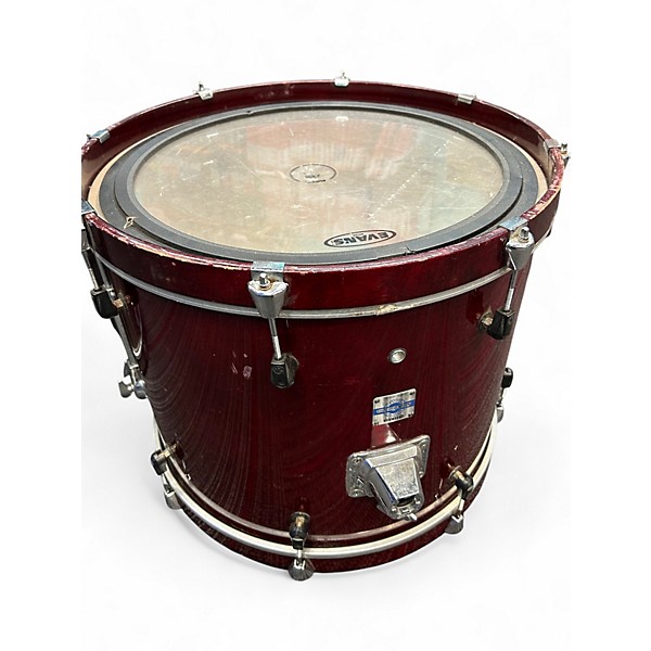 Used Yamaha 4 Piece Stage custom advantage nouveau Burgundy Mist Drum Kit