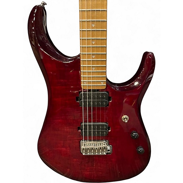 Used Sterling by Music Man JP150FM John Petrucci Signature Royal Red Solid Body Electric Guitar