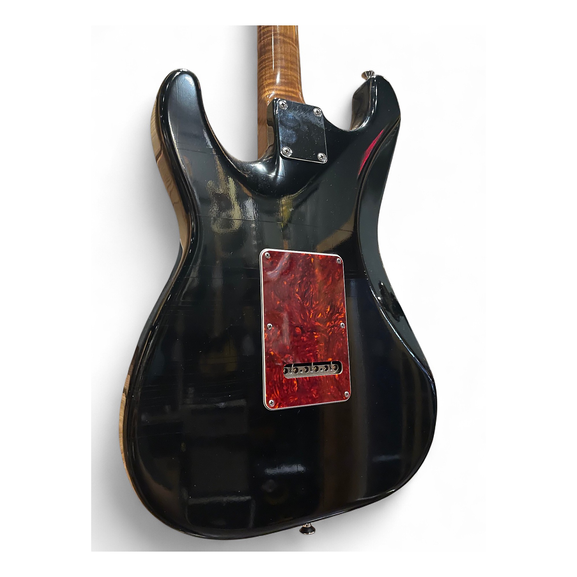 Suhr Classic S Antique RoastedFlameMaple Used Suhr Classic S Antique ROASTED FLAME MAPLE Black Solid Body