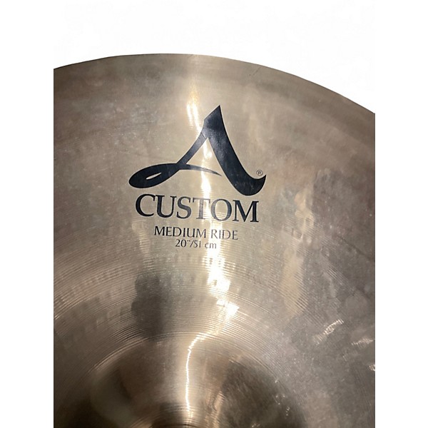 Used Zildjian 20in A Custom Medium Ride Cymbal