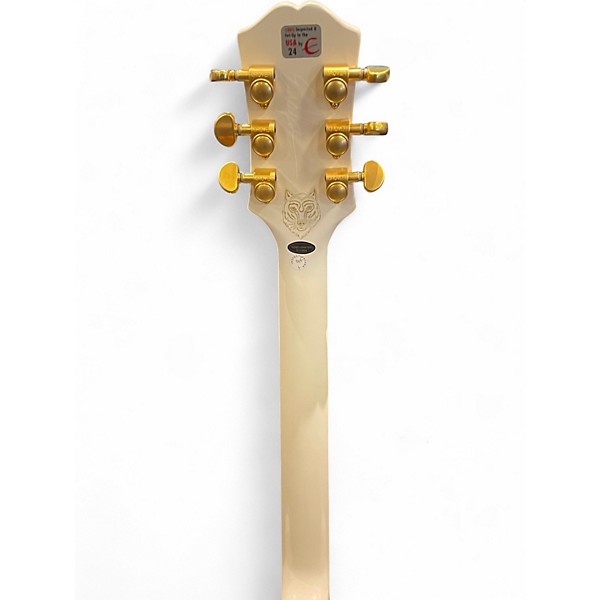 Used Epiphone Sheraton Antique White Hollow Body Electric Guitar
