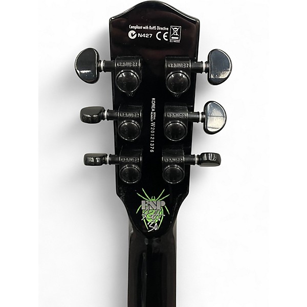 Used ESP LTD KH3 Kirk Hammett Signature Black Solid Body Electric Guitar