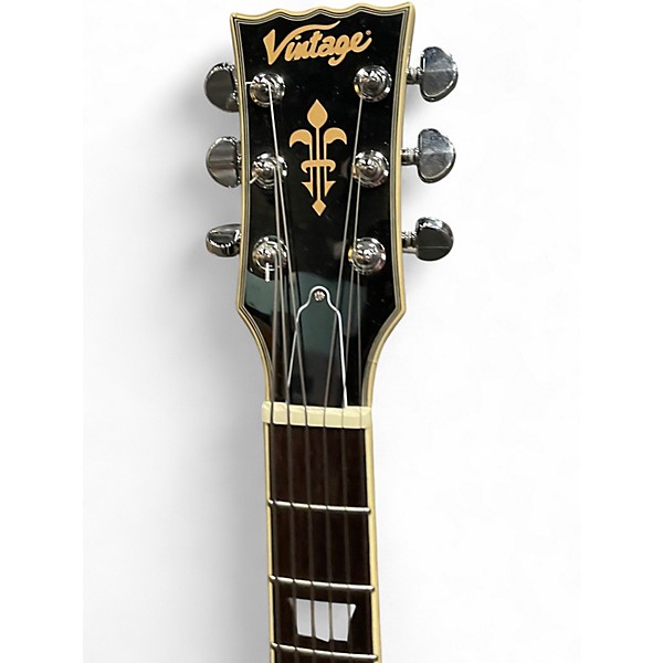 Used Vintage V100SVR Silver Mansion Solid Body Electric Guitar