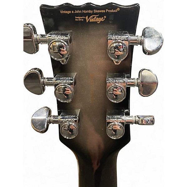 Used Vintage V100SVR Silver Mansion Solid Body Electric Guitar