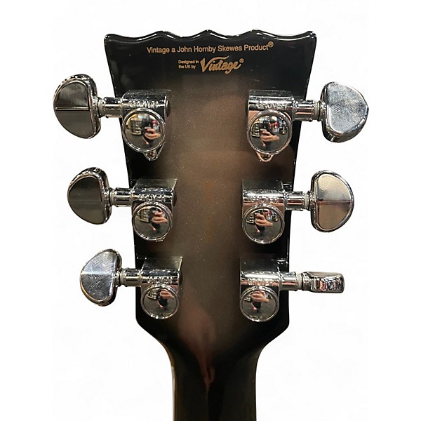 Used Vintage V100SVR Silver Mansion Solid Body Electric Guitar