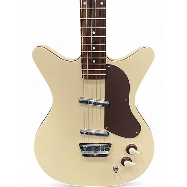 Used Danelectro Stock '59 Antique White Solid Body Electric Guitar
