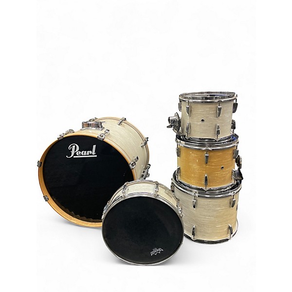 Used Pearl 5 Piece EXR Export Series White Oyster Drum Kit
