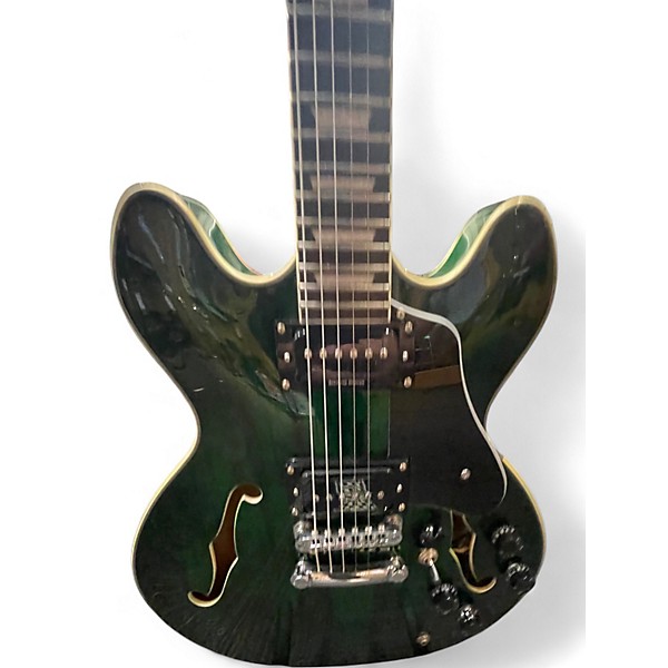 Used Firefly jsn hollowbody green Hollow Body Electric Guitar