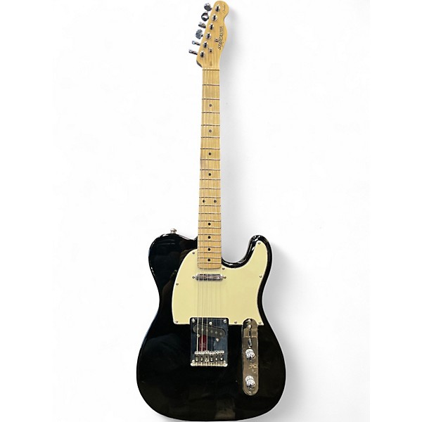 Used Starcaster by Fender Telecaster Black Solid Body Electric Guitar