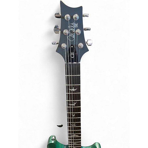 Used PRS SE CE24 STANDARD SATIN GREEN Solid Body Electric Guitar
