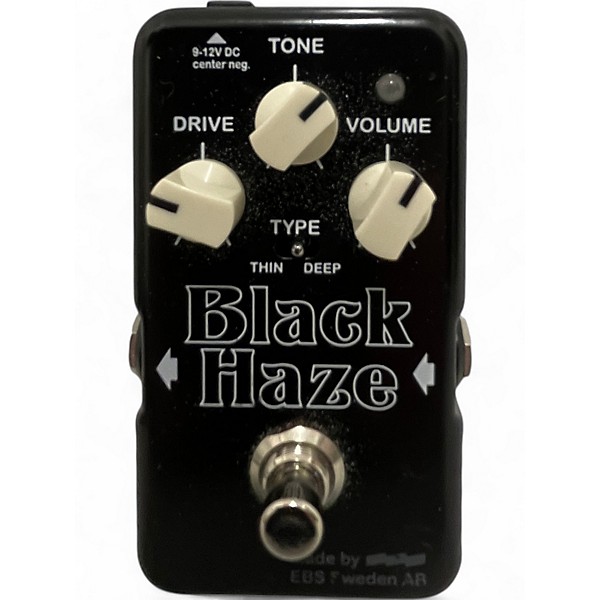 Used EBS BLACK HAZE OVERDRIVE Effect Pedal