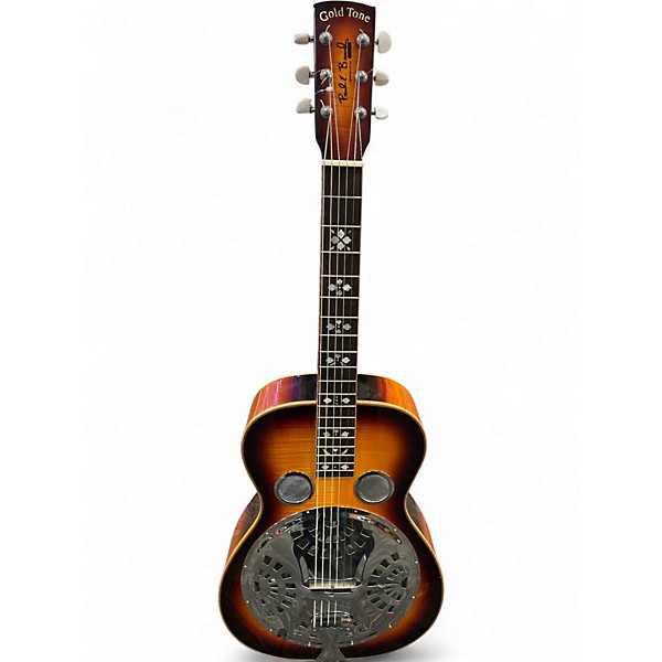 Used Gold Tone PBS-D Deluxe Paul Beard Signature Square Neck Resonator Sunburst Resonator Guitar