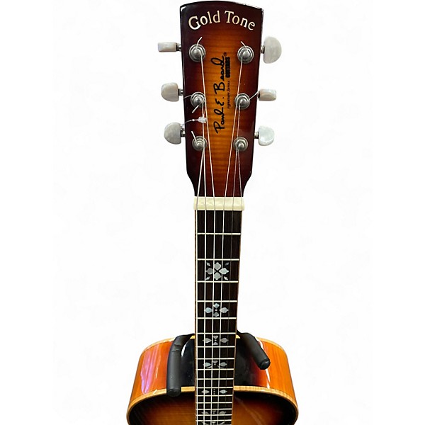 Used Gold Tone PBS-D Deluxe Paul Beard Signature Square Neck Resonator Sunburst Resonator Guitar