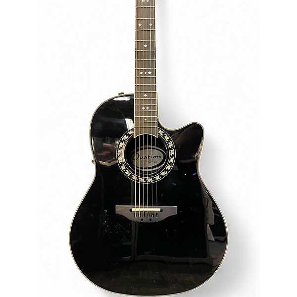 Used Ovation 2077AX Legend Black Acoustic Electric Guitar