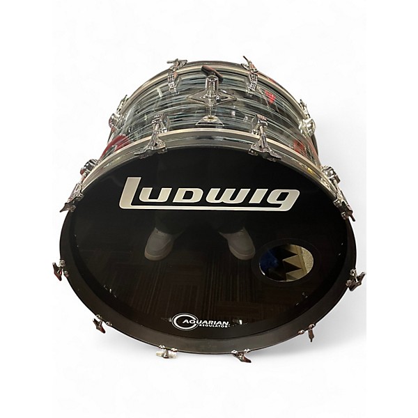 Used Ludwig 5 Piece STANDARD BLUE STRATA Drum Kit