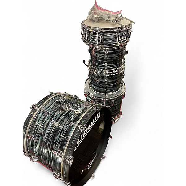 Used Ludwig 5 Piece STANDARD BLUE STRATA Drum Kit