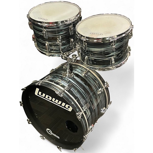 Used Ludwig 5 Piece STANDARD BLUE STRATA Drum Kit