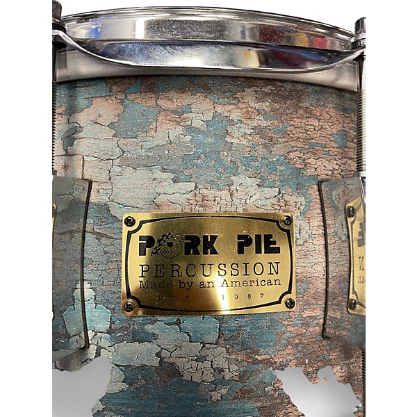 Used Pork Pie 14in WEATHERED BARN BLUE WEATHERED BARN BLUE Drum