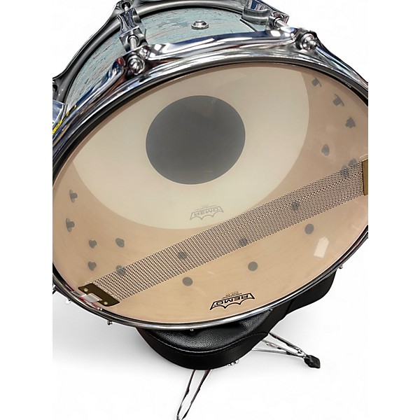 Used Pork Pie 14in WEATHERED BARN BLUE WEATHERED BARN BLUE Drum