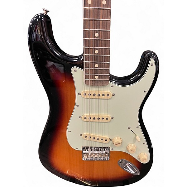Used Fender Artist Series Robert Cray Stratocaster 3 Tone Sunburst Solid Body Electric Guitar