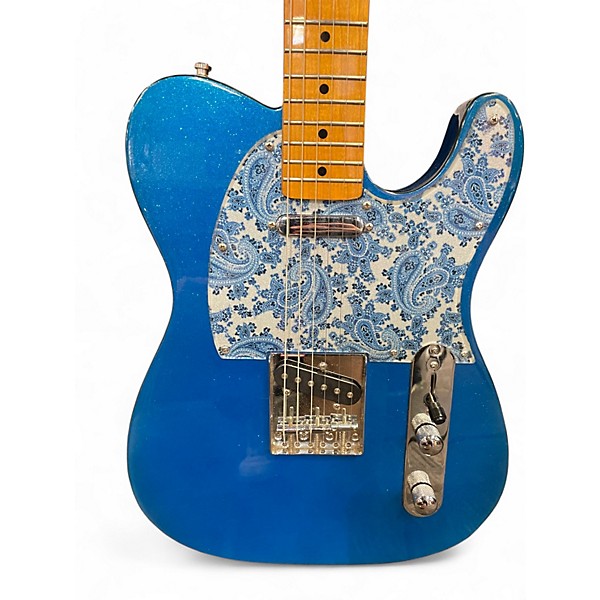 Used Welch Guitars Twang Slinger Vintage Series  Blue Sparkle  Solid Body Electric Guitar