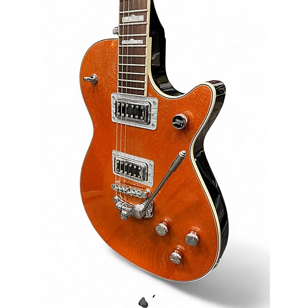 Used Gretsch Guitars G5435T Electromatic Pro Jet Bigsby Orange Sparkle Hollow Body Electric Guitar
