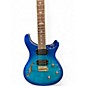 Used PRS SE Custom 24 Piezo Blue Burst Hollow Body Electric Guitar