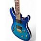 Used PRS SE Custom 24 Piezo Blue Burst Hollow Body Electric Guitar