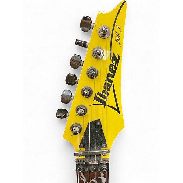 Used Ibanez JEMJR HIGHLIGHTER YELLOW Solid Body Electric Guitar