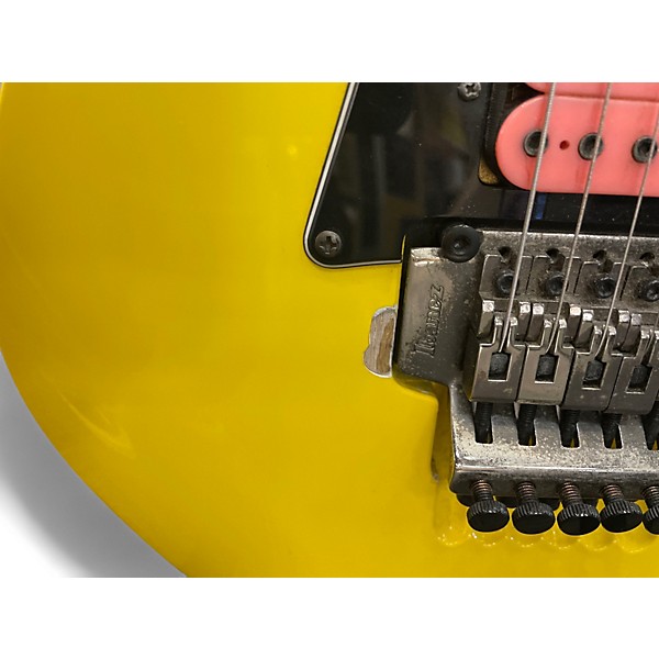 Used Ibanez JEMJR HIGHLIGHTER YELLOW Solid Body Electric Guitar