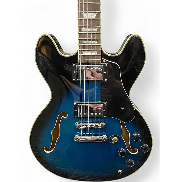 Used Firefly 335 STYLE Blue Burst Hollow Body Electric Guitar