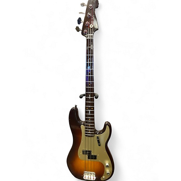 Used Fender Limited Edition Journeyman Relic® '57 Precision Bass® - Rose Chocolate 2-Color Sunburst Electric Bass Guitar