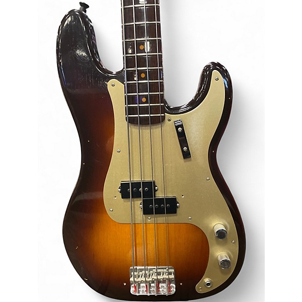 Used Fender Limited Edition Journeyman Relic® '57 Precision Bass® - Rose Chocolate 2-Color Sunburst Electric Bass Guitar