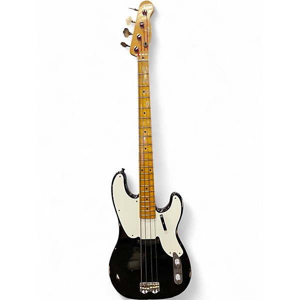 Used Fender LIMITED EDITION 1955 RELIC PRECISION BASS Black Electric Bass Guitar