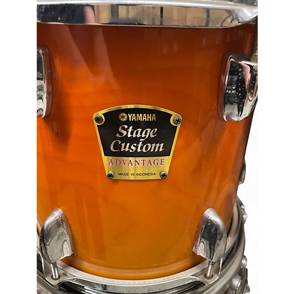 Used 2010s Yamaha 5 Piece STAGE CUSTOM ADVANTAGE Natural Drum Kit