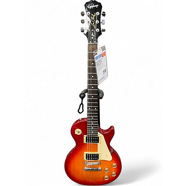 Used Epiphone Les Paul 100 Bolt On Cherry Sunburst Solid Body Electric Guitar