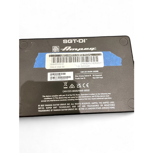 Used Ampeg SGTDI Pedal
